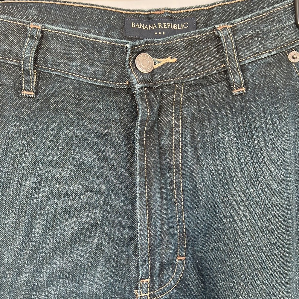 Banana Republic Sz 35/30 Straight Leg Blue Jeans - Picture 6 of 13